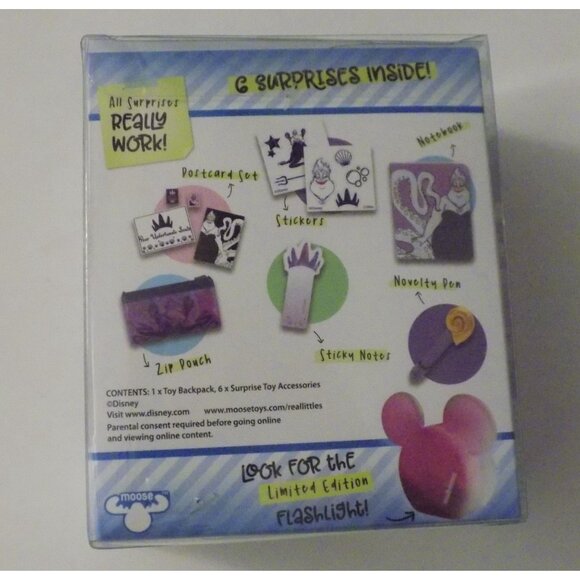 Real Littles Disney The Little Mermaid Ursula Iridescent Backpack Bag NEW - Picture 3 of 8